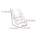 SourceOne 6 inch Wide 1/2 Page Multi-Pocket Booklet and Brochure Holder – Clear Acrylic Organizer – 4 Tier