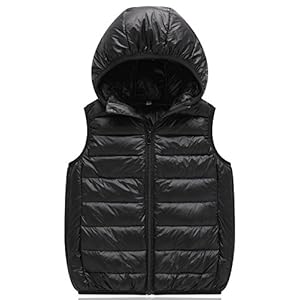 East Sky Kids Winter Lichtgewicht Down Vest Hoodies Warm Outdoor Winter Packable Eend Vest voor jongens en meisjes
