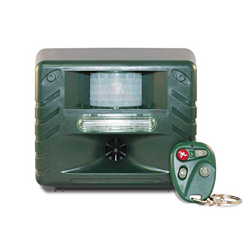 ALPEK Remote Ultrasonic Outdoor Animal Control Pest Repeller Motion Detector . Eco-Friendly - Effective Pest & Animal Management without Traps