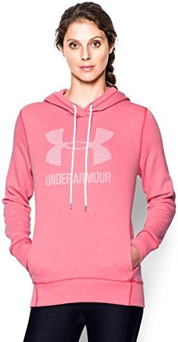 Under Armour Women's Sportstyle Favorite Fleece Hoodie, Knock Out (656)/White, X-Small