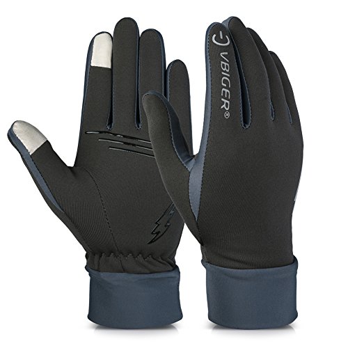 Vbiger Winter Gloves Touch Screen Gloves Outdoor Cycling Gloves For Men And Women (Grey 2, L)