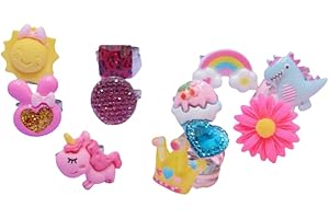 SWARKOL Children Kids Little Girl Adjustable Jewelry Rings in Box, Girl Pretend Play and Dress Up Rings, Little Girls Gift, Valentine's Day Gift