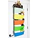 Youngever Wall Organizer Wall Hanging Organizer, 5 Assorted Color Pockets