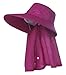Jemis Women's UPF+50 Sunhat Bucket Hat with Neck Cover and Mask