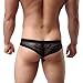 Tonsee® Men's Lace Briefs Sexy Translucent Breathable Underpants (M, Black)