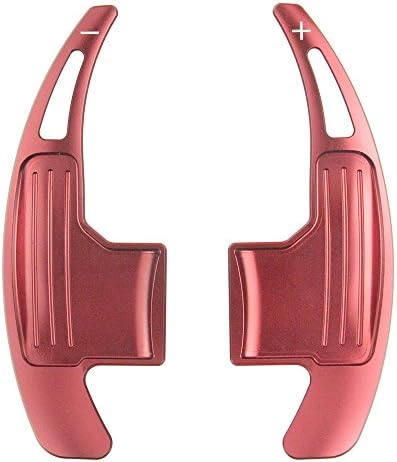 NULLA Aluminum Alloy Steering Wheel Shift Paddle Shifter For Ford Mustang 2015-2016 Car Styling Sticker Interior Mouldings (RED)