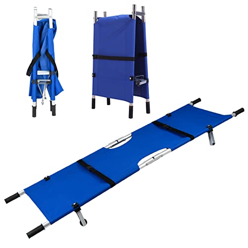 Stretcher Medical Portable Folding Aluminum Lightweight With Trolley 2