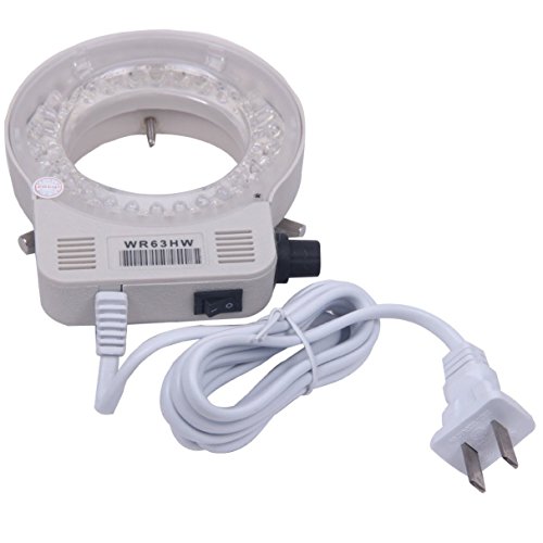 Signstek 56 LED Adjustable Ring Light Illuminator Lamp & Adapter for Stereo Microscope