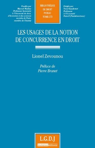 Les  usages de la notion de concurrence en droit