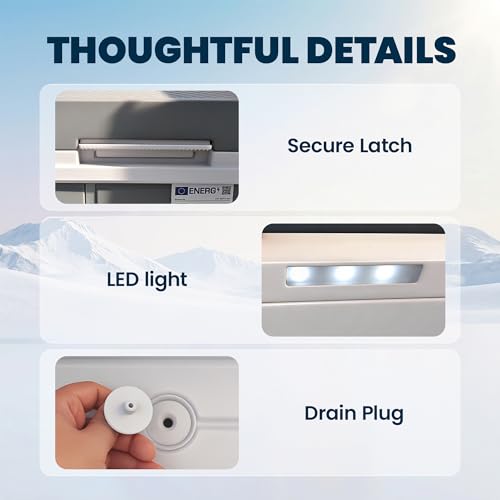 Outsunny 12 Volt Car Refrigerator, Dual Zone 48QT Car Fridge with App Control, 12/24V DC and 100-240V AC, -4℉-68℉, Portable Freezer Compressor for Travel, Truck, Campervan, RV