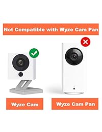 Wyze Cam Mount, soporte de montaje en pared para la cámara Wyze Cam 1080p HD y la cámara iSmart Alarm Spot, protege contra el polvo las gotas, blanco (1 paquete)