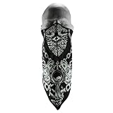 ZANheadgear Neodanna Lethal Threat Gun Gangster Cotton Bandana with Neoprene Face Mask