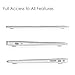 Fintie Case for MacBook Air 13 Inch - Fits Previous Generations A1466 / A1369 (Not Fit MacBook Air 13 with Touch ID A2337 (M1) / A2179 / A1932), Slim Snap On Hard Shell Protective Cover, Crystal Clear