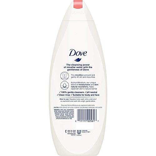 Dove Body Wash AntiStress Micellar Water Ultra Mild & Gentle
