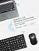 Mpow Wireless Keyboard and Mouse Combo, Ergonomic 104-Key Chiclet Keyboard & Compact Mouse, 2.4G Cordless Keyboard with Nano USB Receiver for PC Desktop Computer Laptop Mac, Long Battery Life