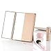 Miss Sweet Compact Mirror Tri-fold Mirror Travel Mirror (Gold)