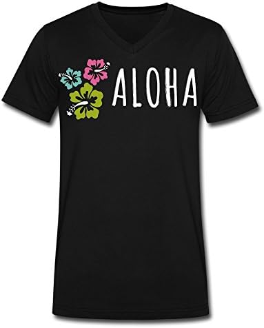 V Neck Men Hawaii Aloha Logo Hawaii Aloha Logo Graphic Design Colleges Tshirts