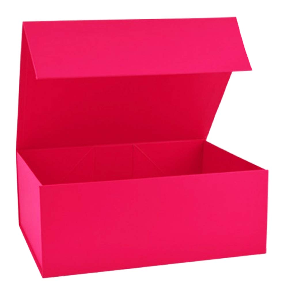 Offer Shop Shocking Pink Gift Box Rigid Presentation Box For Gifting Chocolates, Jewelry and All Occasions