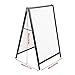 A-Frame Sidewalk Sign, Double-Side Poster Sandwich Board，Frame Poster Stand,Waterproof and Washable.Advertising Display Stand for Many Places Such As Bank, Restaurant, Bar, Station, Etc./US Send Good