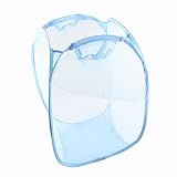 Blue New Home Collections Pop-Up Collapsible Laundry Bags Hampers