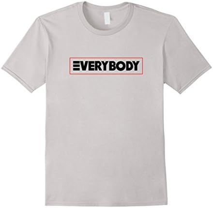 Men's Funny logic everybody t shirt in box Red Medium Silver
