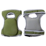 Comfortable Knee Pads for Scrubbing floors Gardening & Construction - Kneeling - Multi-use and Light Neoprene Fabric - Adaptable Straps - Color Green - Stylish and Unique design