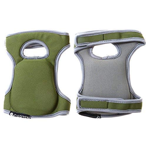 Comfortable Knee Pads for Scrubbing floors Gardening & Construction - Kneeling - Multi-use and Light Neoprene Fabric - Adaptable Straps - Color Green - Stylish and Unique design