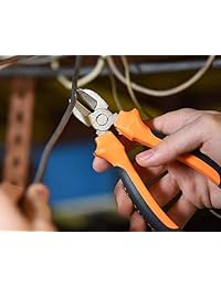 Juego de alicates de 5 unidades, incluye pinzas, llave inglesa, alicates diagonales y de punta fina, con agarraderas cómodas. Incluye funda de almacenamiento.