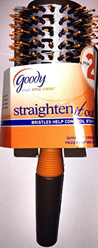 Goody Round Straighten It Out Hair Brush- Quick Dry Ceramic (17131)