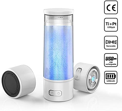 Fbestbei Hydrogen-Rich Water Cups Hydrogen Rich Generator for Pure H6 Rich Hydrogen Water Bottle Electrolysis Energy Cup Anti Aging