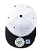 NYFASHION101 Plain Blank Flat Bill Adjustable Snapback Cap Hat - White/Black