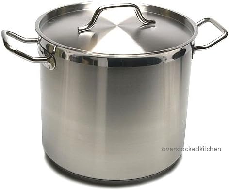 20 QT STAINLESS STEEL STOCK POT W/ LID (COMMERCIAL GRADE NSF)Set of 6