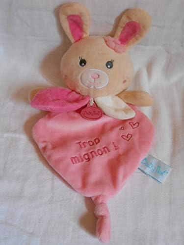 Babynat Doudou Babynat Lapin Plat Trop Mignon Rose Kawai 9015 Amazon Fr Bebes Puericulture