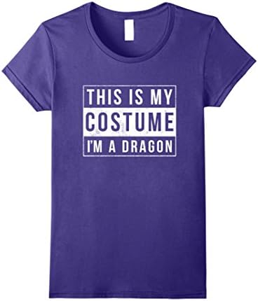 Womens I'm a Dragon Costume Halloween Shirt Funny Women Men Kids Small Purple