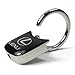 Lexus Black Padlock Chrome Metal Key Chain, Official Licensed