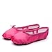 Kid Girl's Satin Practise Ballet Slipper Yoga Shoe