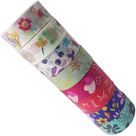MOEUP 8 x DIY Decorative Washi Tape 10mm x 15mm (AFDR11)