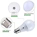2Pcs E27 6000K LED Dusk to Dawn Sensor Light Bulbs Built-in Photosensor Detection Auto Switch Light Indoor/Outdoor Lighting Lamp (7)W-Cool White