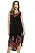 Riviera Sun 20653-BR-3X Dress/Dresses for Women Black/Red