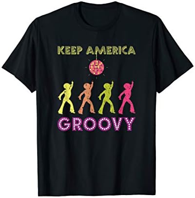 Keep America Groovy T-Shirt Vintage Disco 1970s Funk KAG Tee T-Shirt