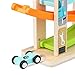 Aitey Toddler Car Toys for 1 2 Year Old, 4 Mini Cars Wooden Race Track Car Ramp Racer Game for Boy and Girl Gifts