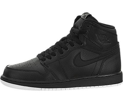 Nike Jordan Men's Air Jordan 1 Retro High OG Black/White Black Basketball Shoes Size 6Y (GS)