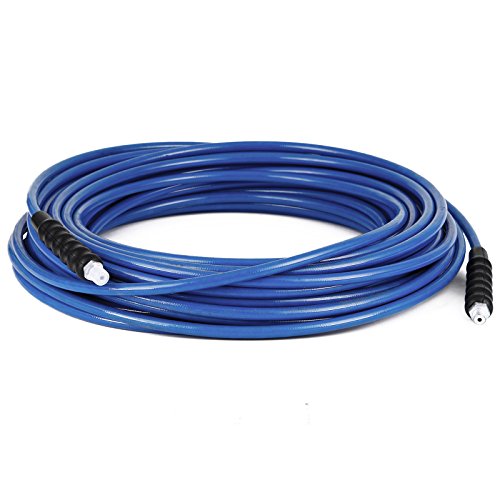 OrangeA Carpet Cleaning Solution Hose 1/4 Inch 25ft/50ft/100ft/200ft Blue Solution Line Hose High Pressure High Heat Solution Hose (100ft)