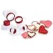 Cuisipro Snap Fit Cookie Cutters Set of 5, Heart Shapes