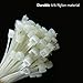 QualGear CT4-W-100-P Self-Locking Cable Ties, 8-Inch, White 100/Poly Bag