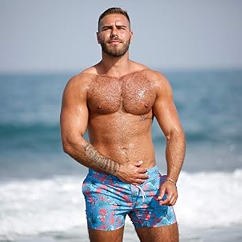 Taddlee Swimwear Men Boardshorts Beach Wear Surf Swimming Boxer Trunk Square Cut M Bule Blue Buy Online At Best Price In Uae Amazon Ae