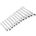 12pcs Flex-Head Combination Wrench Set Ratcheting Duo Metric SAE