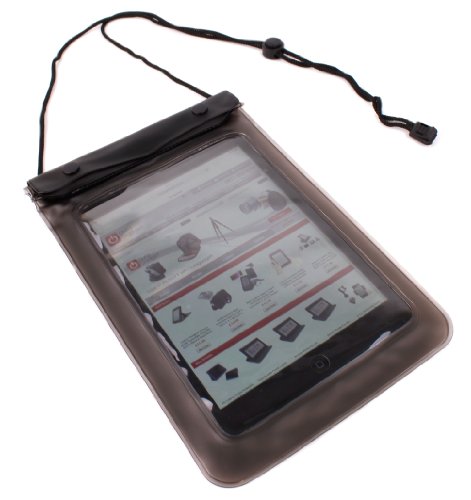 DURAGADGET Premium Black Water Proof All Purpose Bag Case with Neck Strap for The New Panasonic Toughpad FZ-M1 - Thumbnail 4