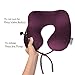 Ultra Comfortable Inflatable Travel Pillow – Portable, Lightweight, Super Compact Neck Support for Airplane, Car, and Train + FREE Travel Accessories Pack – Eye Mask and Ear Plugs (Royal purple)