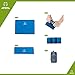 ATEPA Self-inflating Stadium Seat Cushion, Outdoor Portable Inflatable Seat Pad with Carrying Bag, for Hard Bench, Sports, Camping, Air Plane Ride, Traveling,2.75 oz, Blue